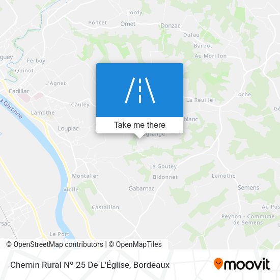 Chemin Rural Nº 25 De L'Église map