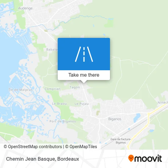 Chemin Jean Basque map