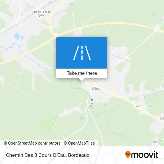 Chemin Des 3 Cours D'Eau map