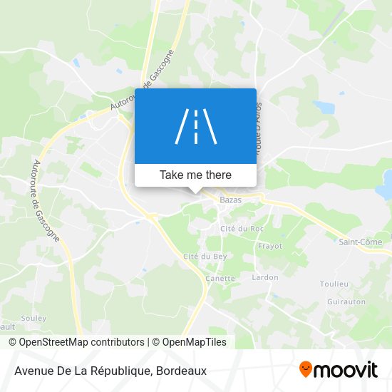 Avenue De La République map