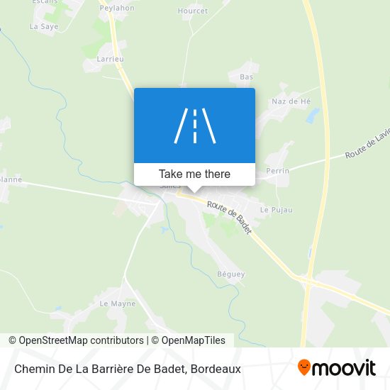 Chemin De La Barrière De Badet map