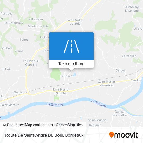 Route De Saint-André Du Bois map