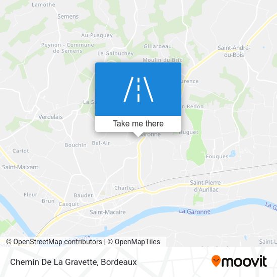 Chemin De La Gravette map