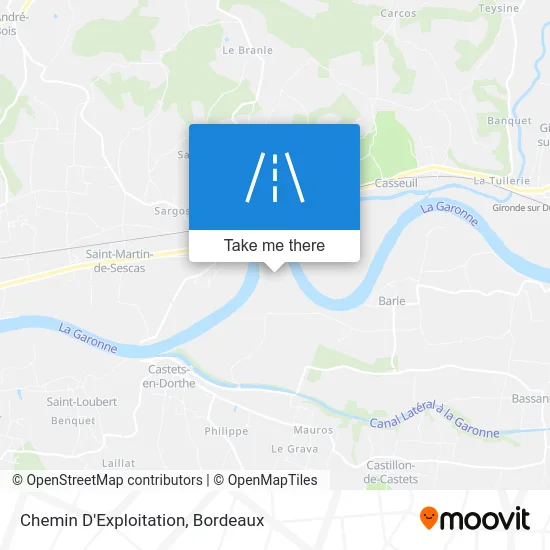 Chemin D'Exploitation map