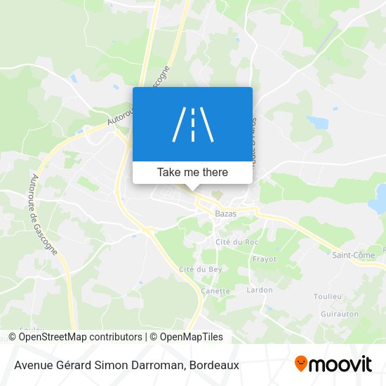 Avenue Gérard Simon Darroman map