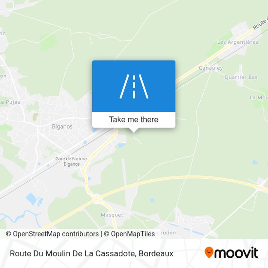 Route Du Moulin De La Cassadote map