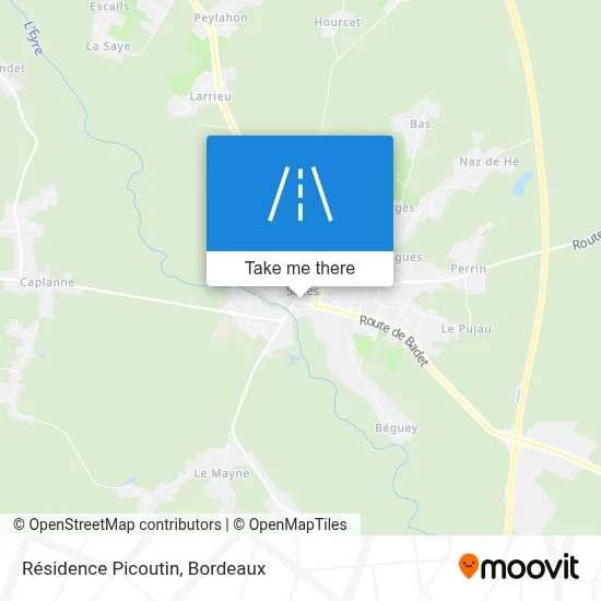 Résidence Picoutin map