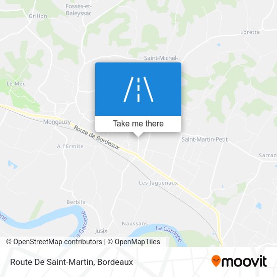 Route De Saint-Martin map