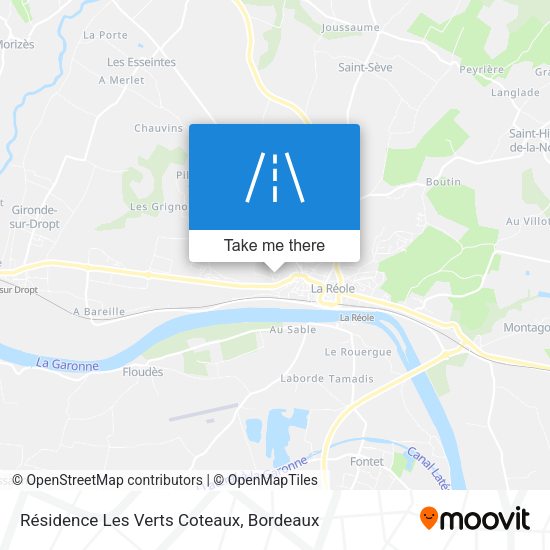 Résidence Les Verts Coteaux map