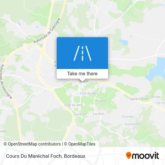 Cours Du Maréchal Foch map
