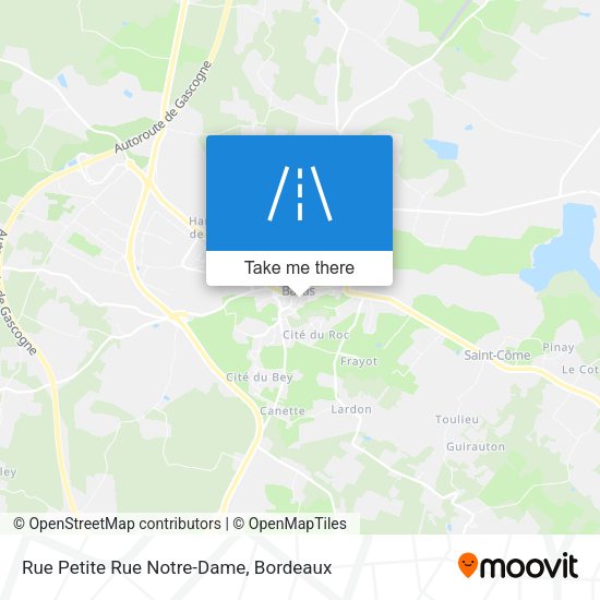Rue Petite Rue Notre-Dame map