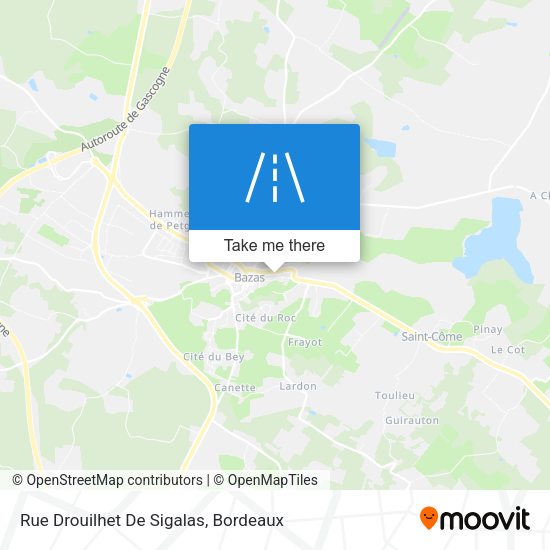 Rue Drouilhet De Sigalas map
