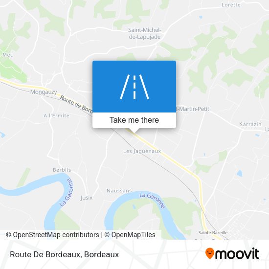 Route De Bordeaux map