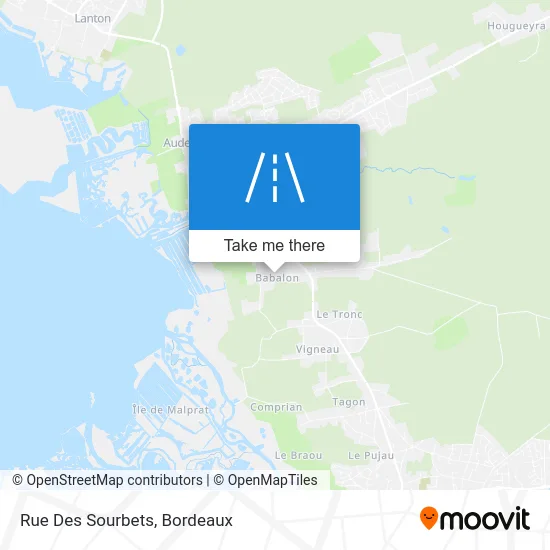 Rue Des Sourbets map