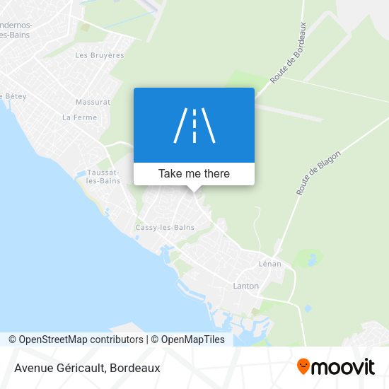 Avenue Géricault map