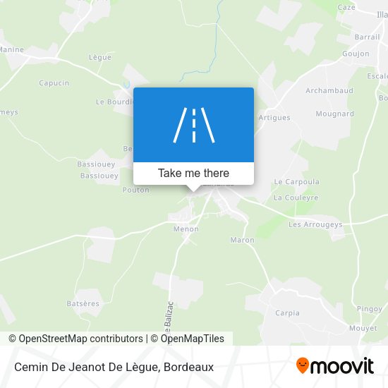 Cemin De Jeanot De Lègue map