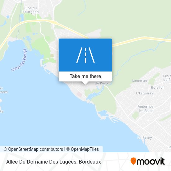 Allée Du Domaine Des Lugées map