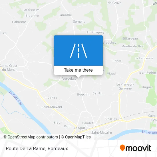 Route De La Rame map