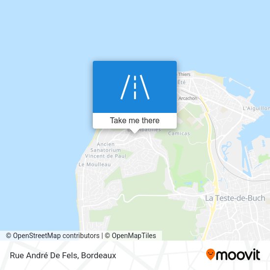 Rue André De Fels map