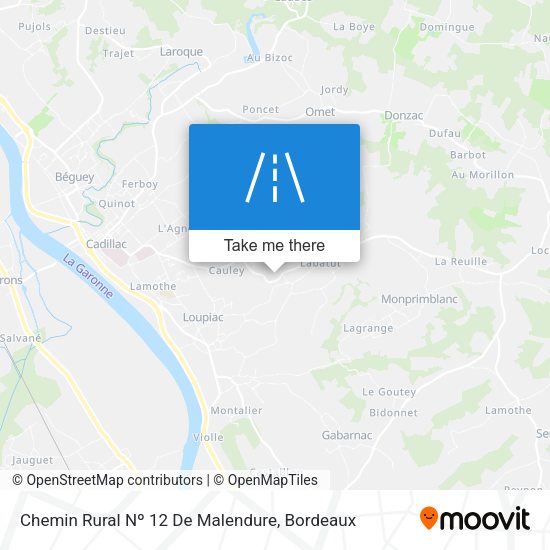 Chemin Rural Nº 12 De Malendure map