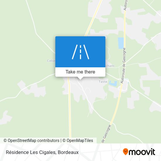 Résidence Les Cigales map