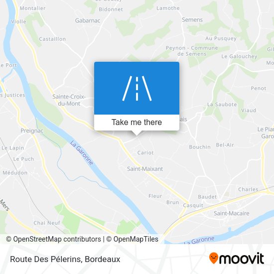 Route Des Pélerins map