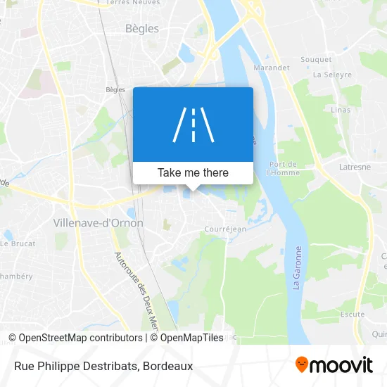 Rue Philippe Destribats map