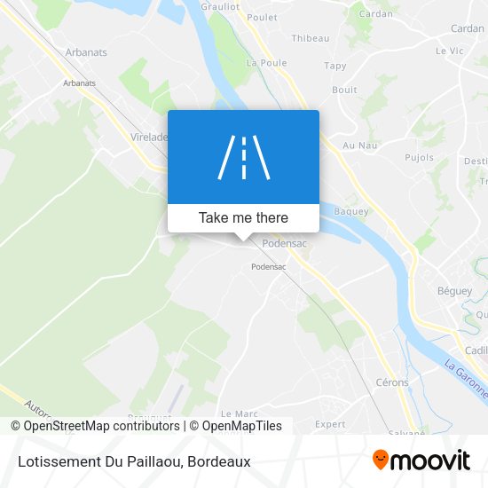 Lotissement Du Paillaou map