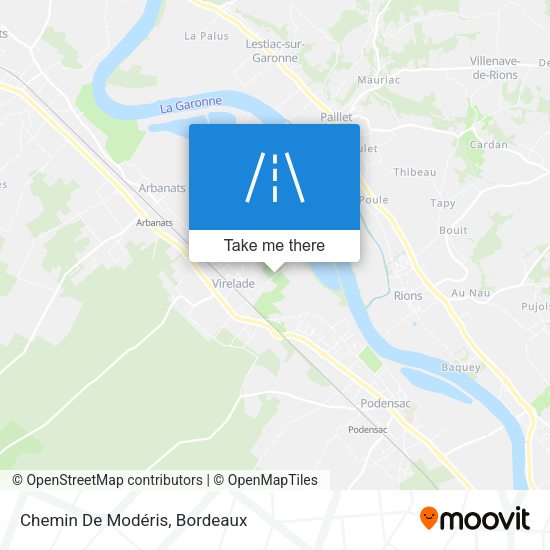 Chemin De Modéris map