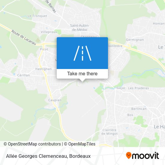 Allée Georges Clemenceau map