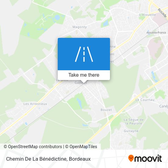 Chemin De La Bénédictine map