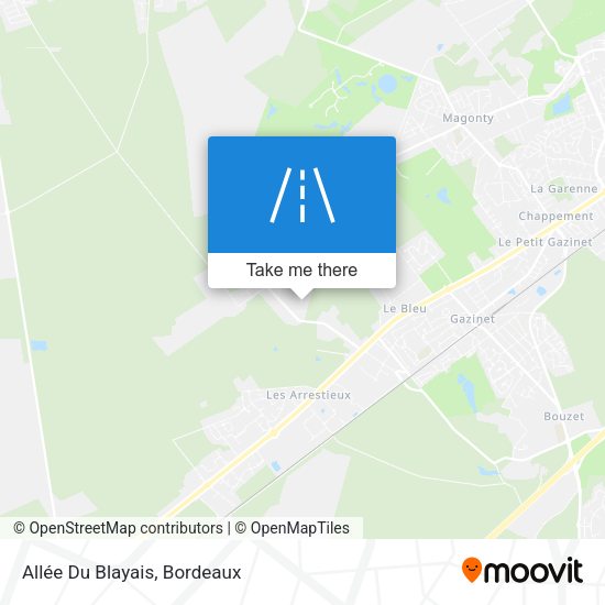Allée Du Blayais map