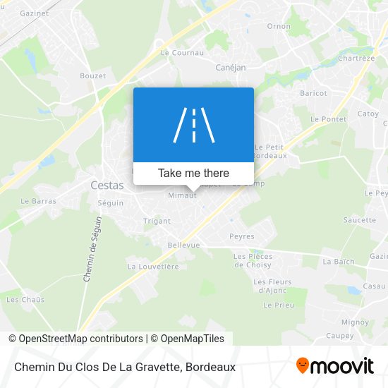 Chemin Du Clos De La Gravette map