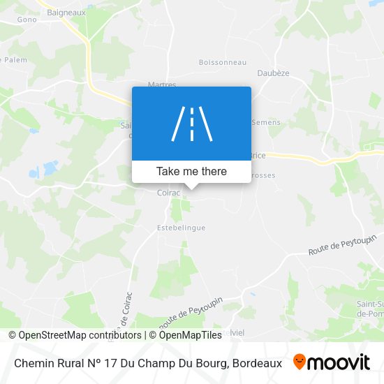 Chemin Rural Nº 17 Du Champ Du Bourg map