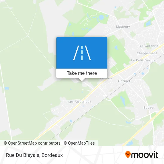 Rue Du Blayais map