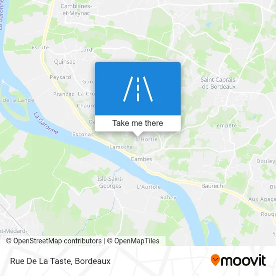 Rue De La Taste map