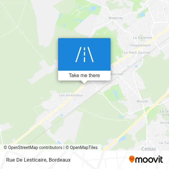 Rue De Lesticaire map