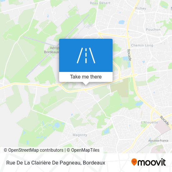 Rue De La Clairière De Pagneau map