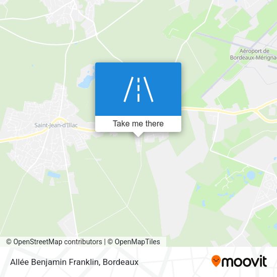 Allée Benjamin Franklin map