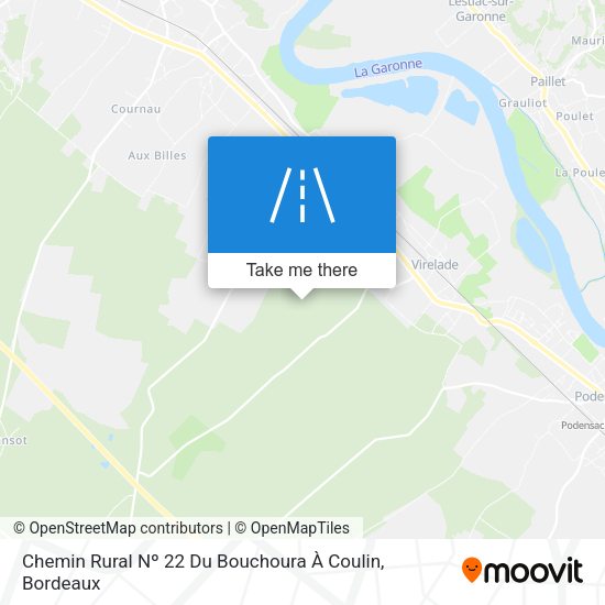 Chemin Rural Nº 22 Du Bouchoura À Coulin map