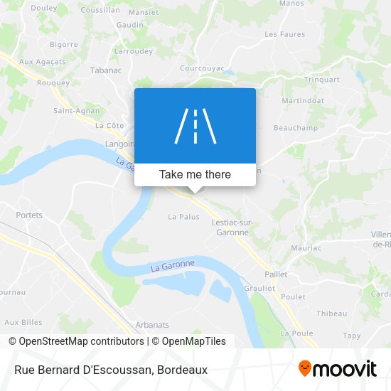 Rue Bernard D'Escoussan map