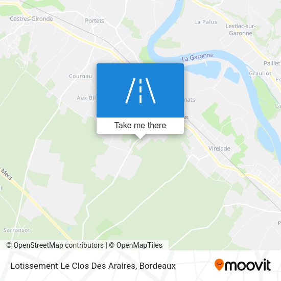 Lotissement Le Clos Des Araires map
