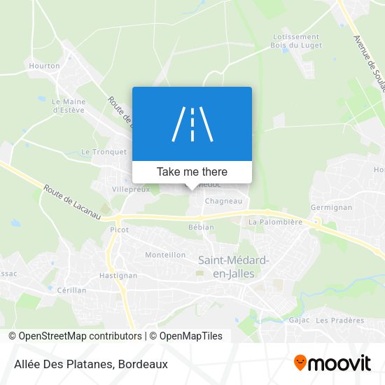 Allée Des Platanes map