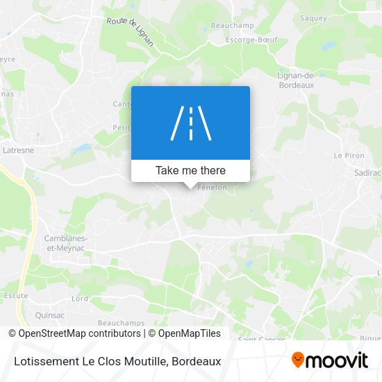Lotissement Le Clos Moutille map
