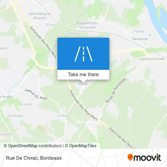 Rue De Civrac map