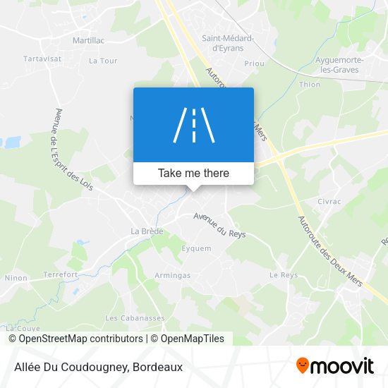 Allée Du Coudougney map