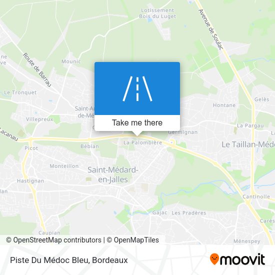 Piste Du Médoc Bleu map