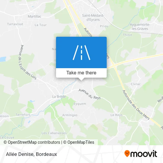 Allée Denise map
