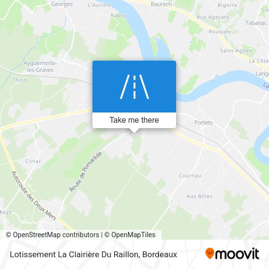 Lotissement La Clairière Du Raillon map