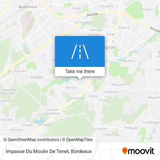 Impasse Du Moulin De Tenet map